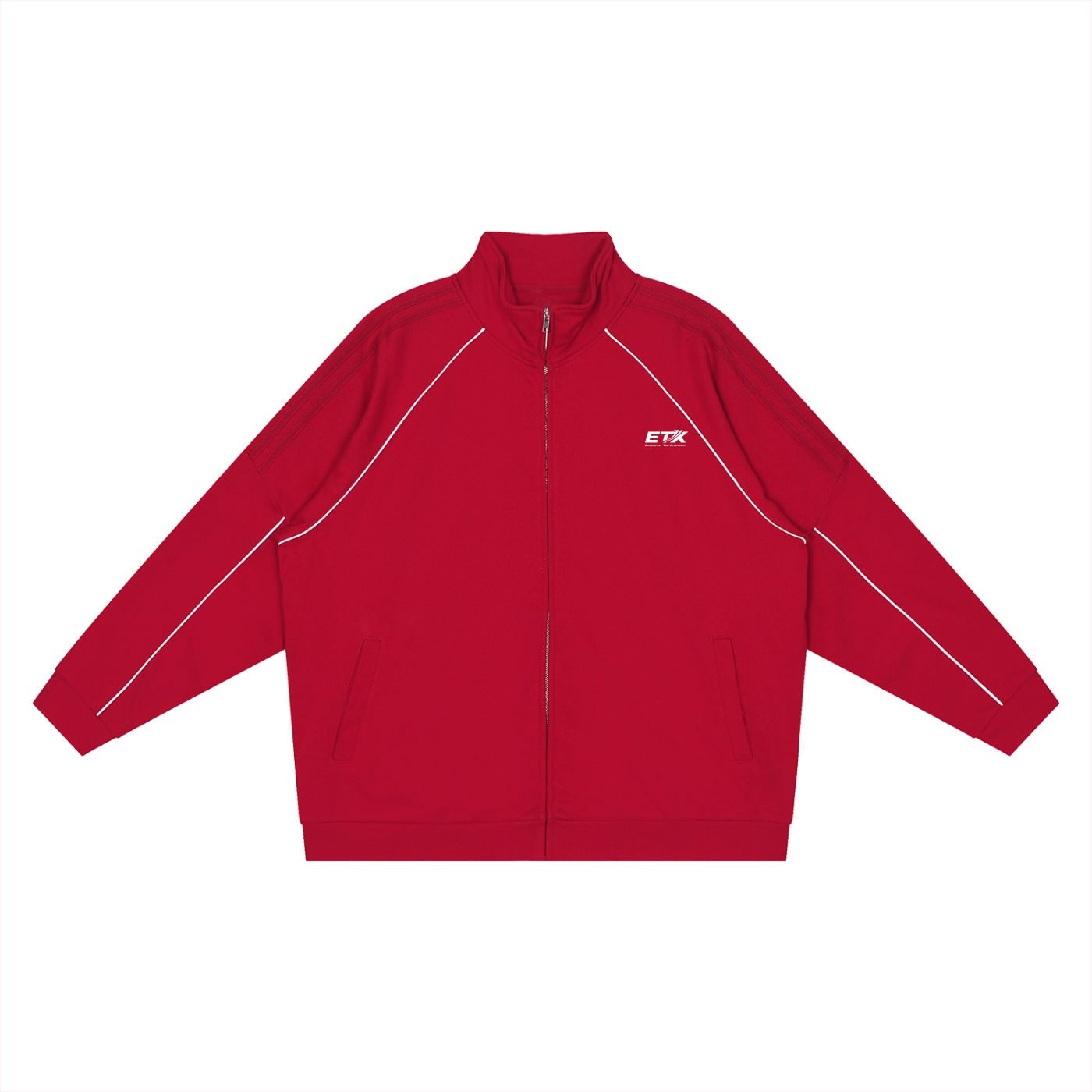 ETX Reflection Striped Raglan Sleeve Jacket