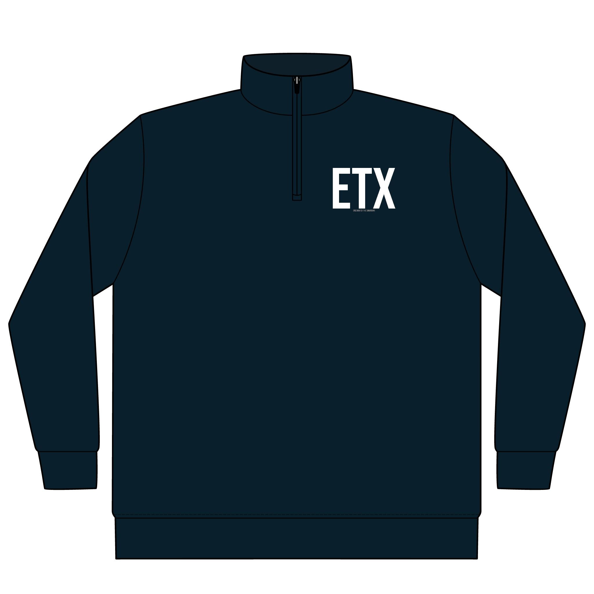 Navy ETX Quarter-Zip Pullover