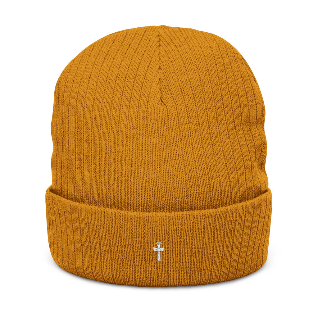 UFO Cross Ribbed Knit Beanie