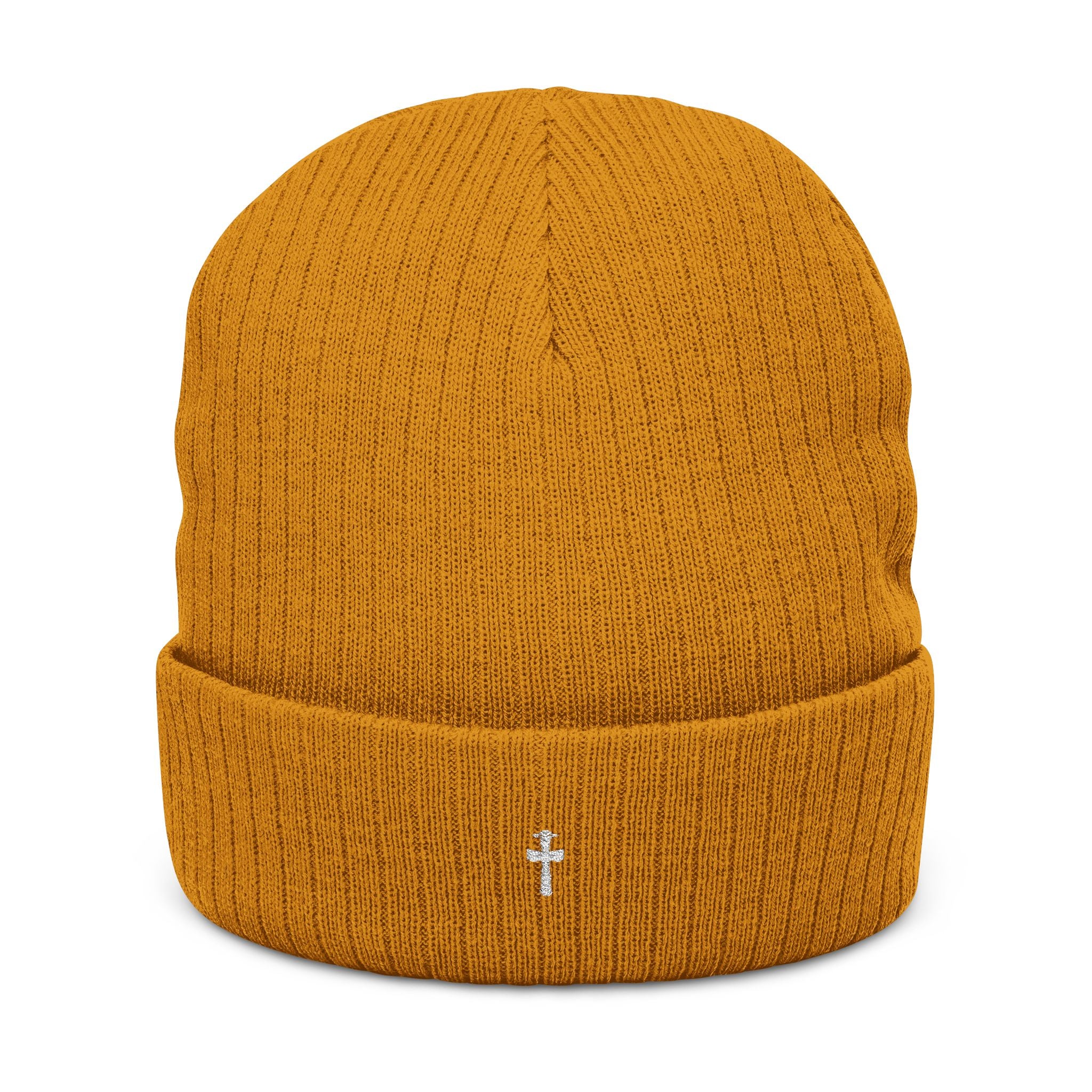 UFO Cross Ribbed Knit Beanie