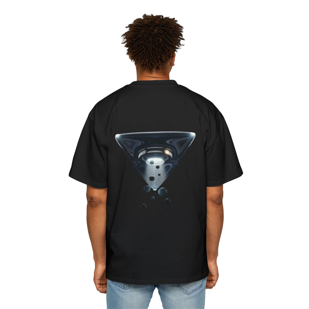 Black Oversized UFO Witness Tee
