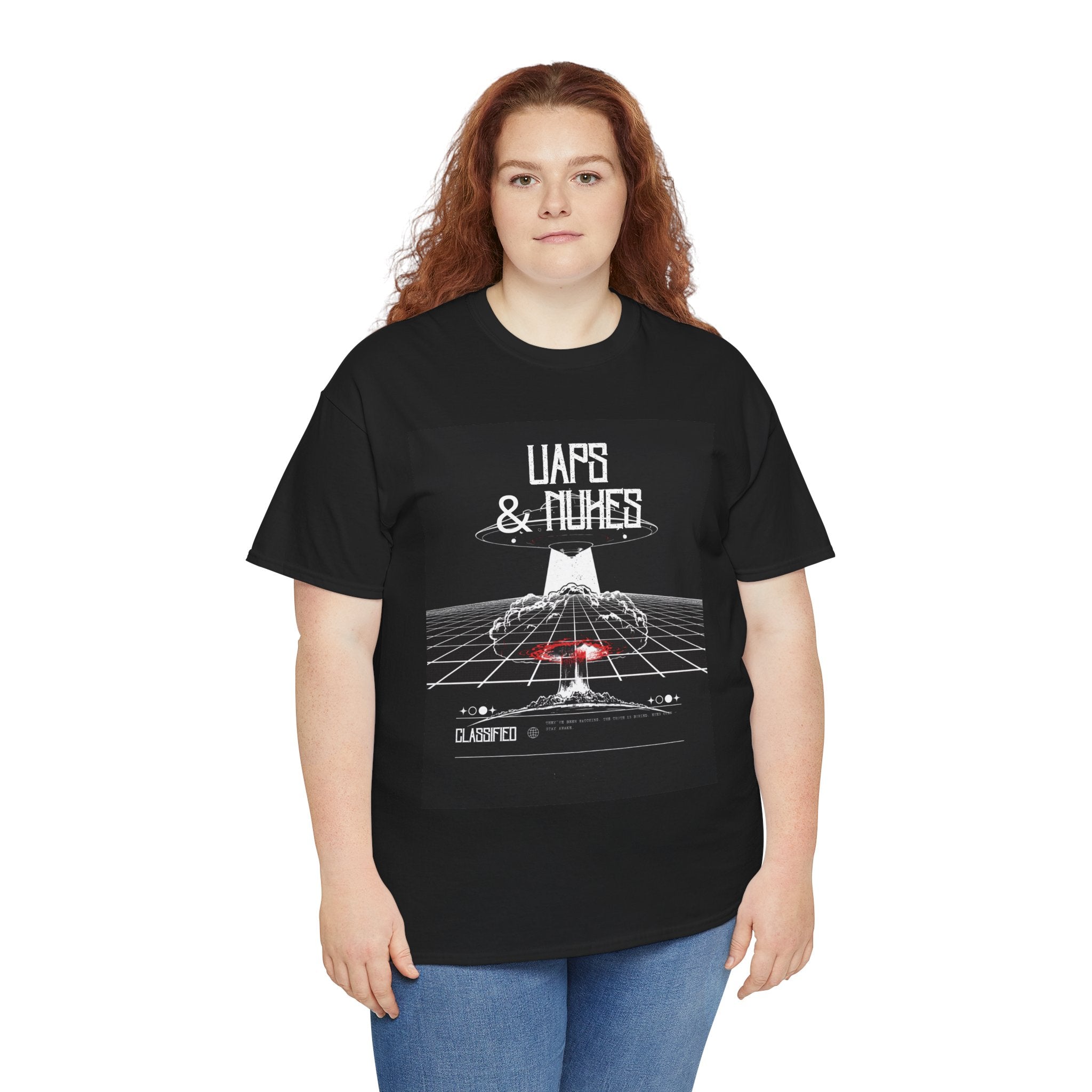 Black UAPS & Nukes Graphic Tee