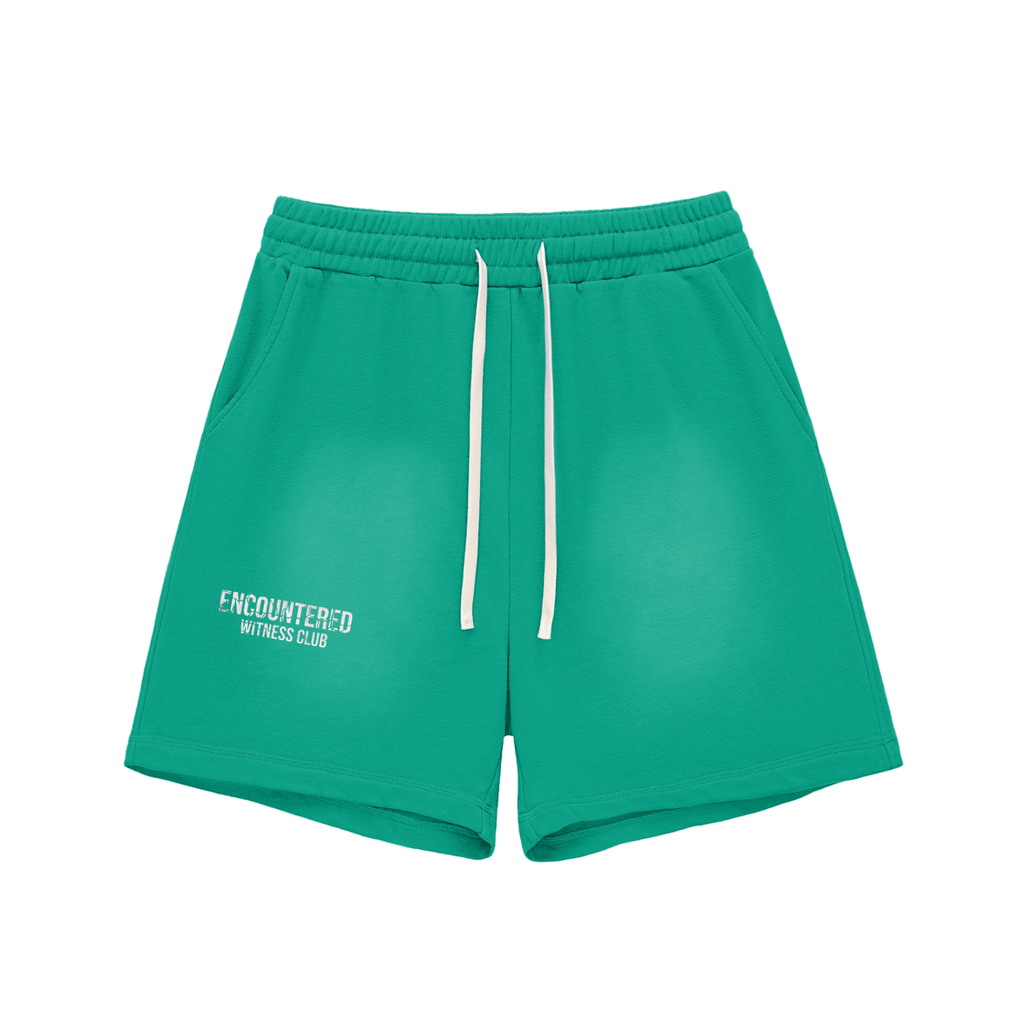 Witness Club Cotton Shorts – Green